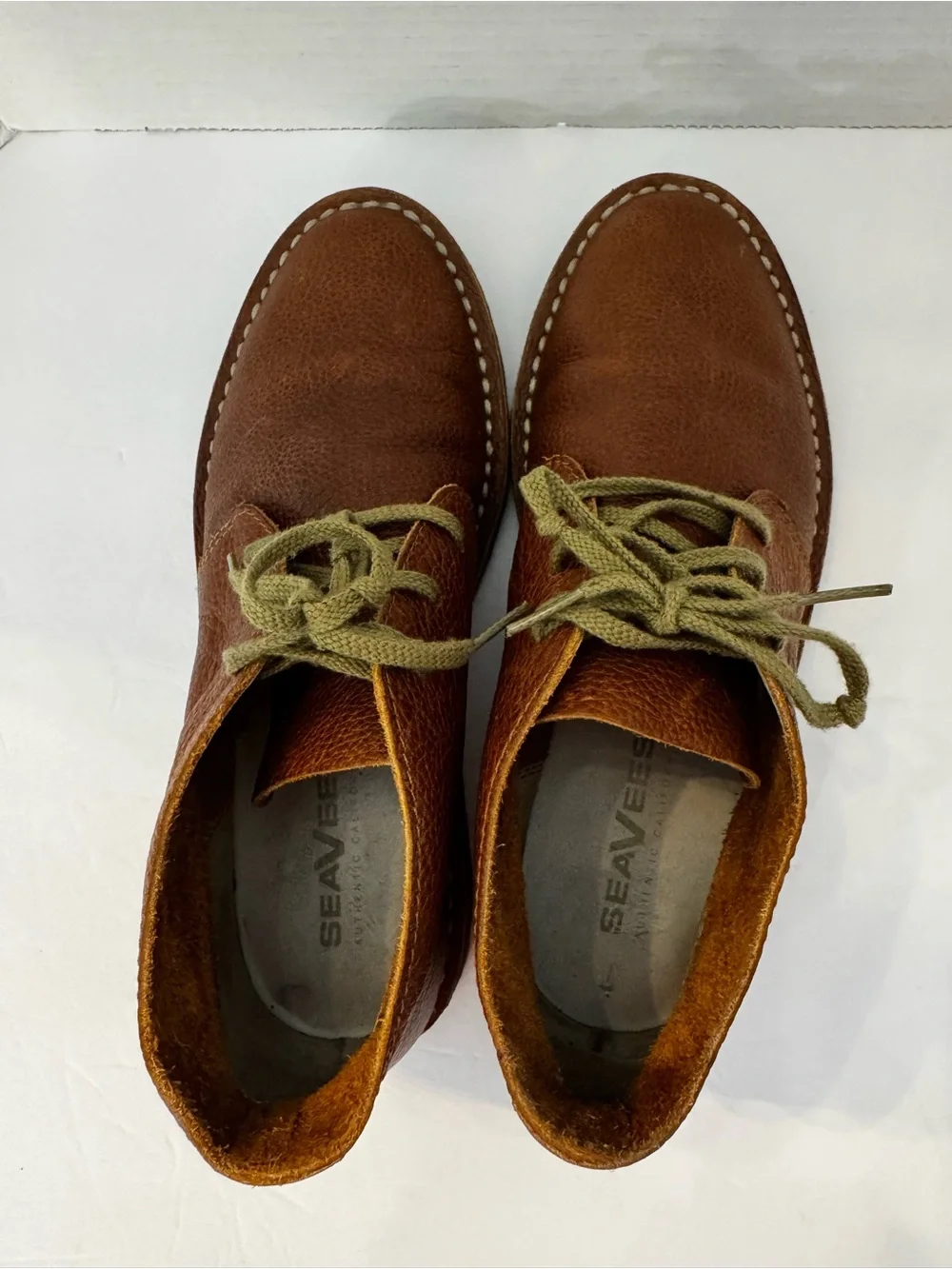 SeaVees 12/67 3 Eye Chukka Boots Brass Waxed Rare size 9.5